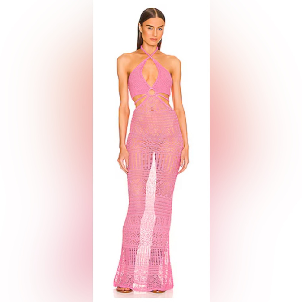 NWT DUNDAS X REVOLVE Maia Maxi Dress - Pink